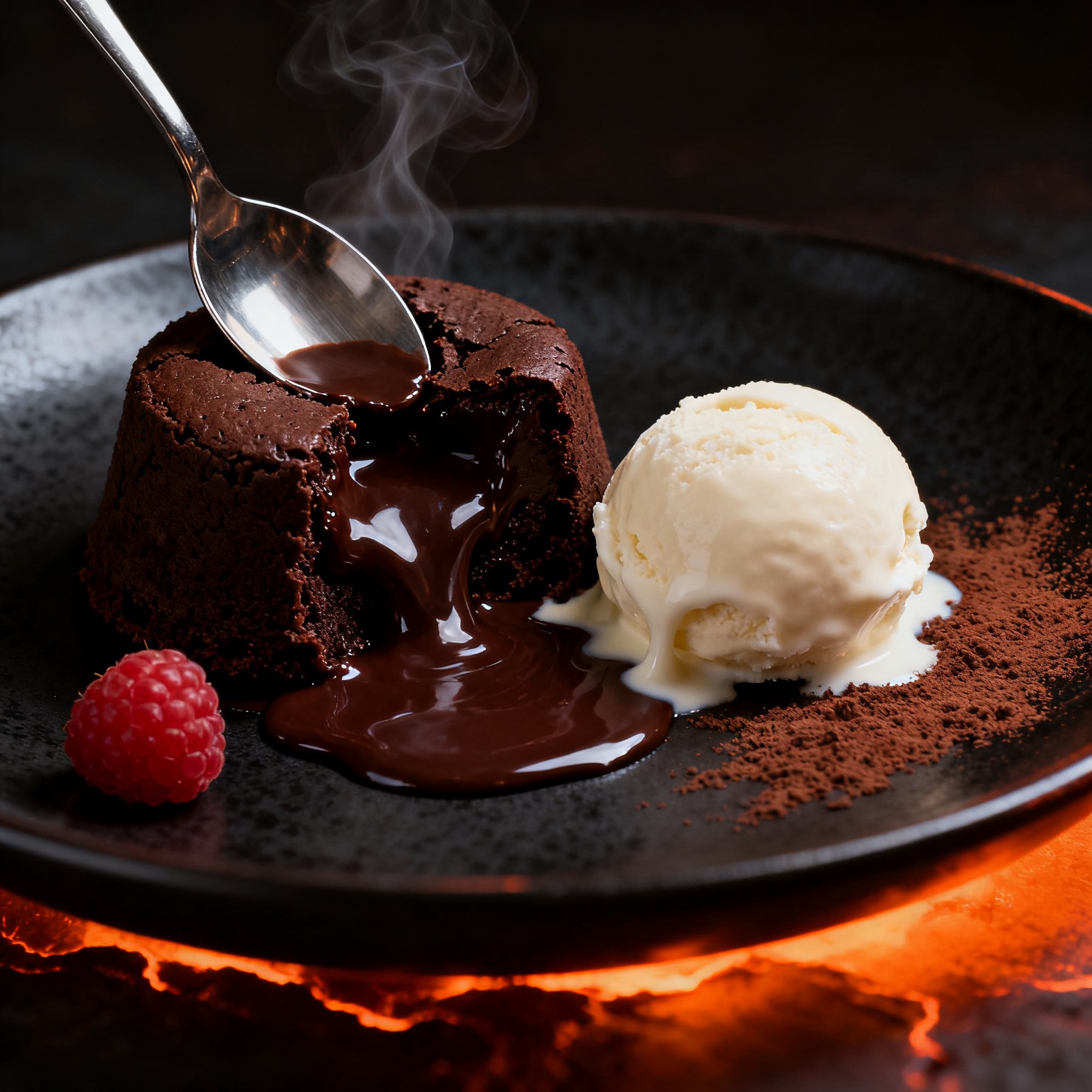 Lava cake dessert