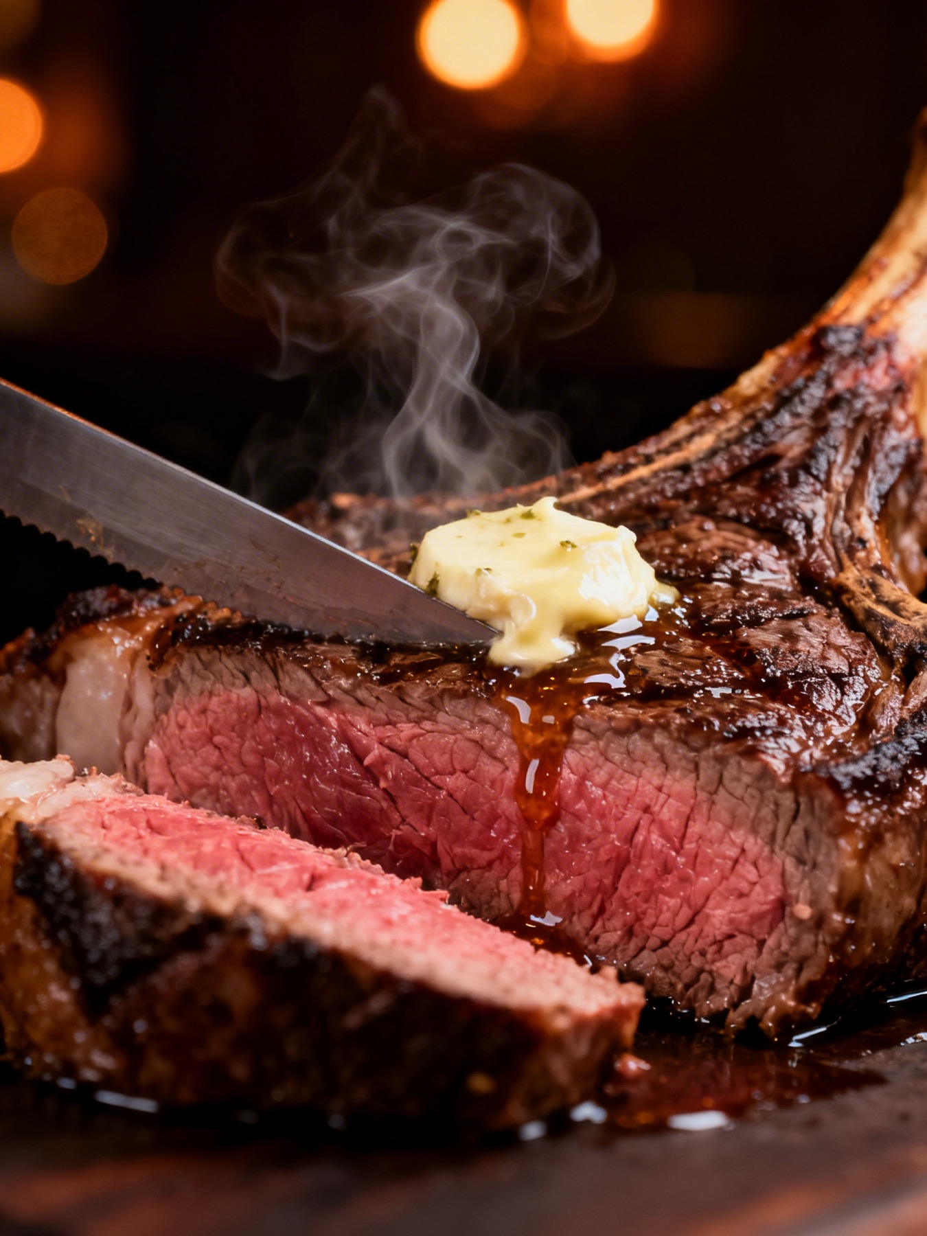 Tomahawk on lava stone